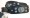 Lead is shown along with the collar. The lead includes three matching ornaments at the handle and three at the snap.